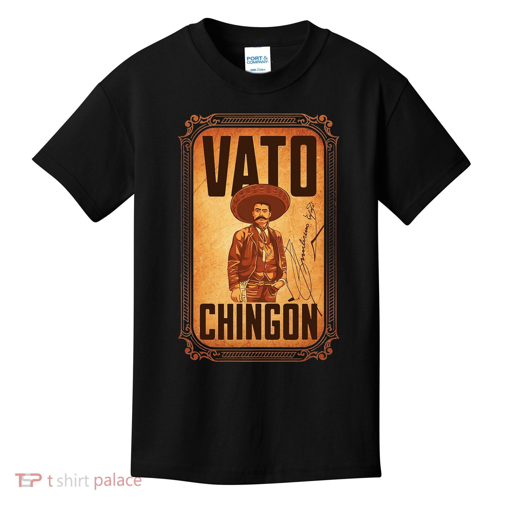 Vato ChingóN. Emiliano Zapata Portrait Kids T-Shirt