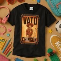 Vato ChingóN. Emiliano Zapata Portrait Kids T-Shirt thumb 3