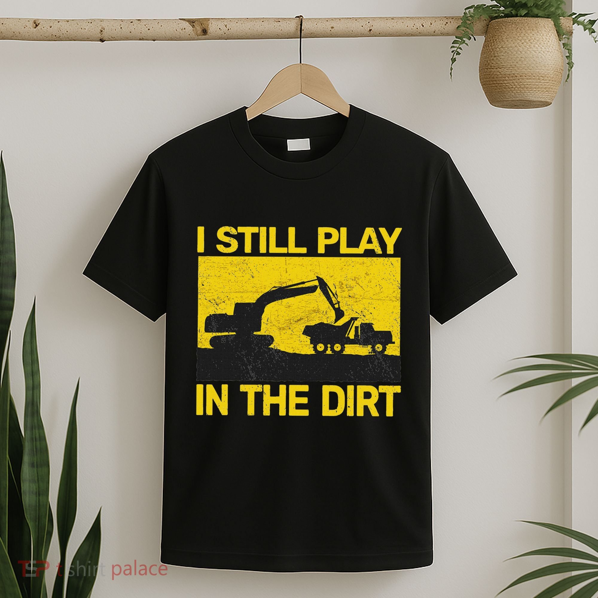 Vintage Construction Equipment Heavy Work T-Shirt