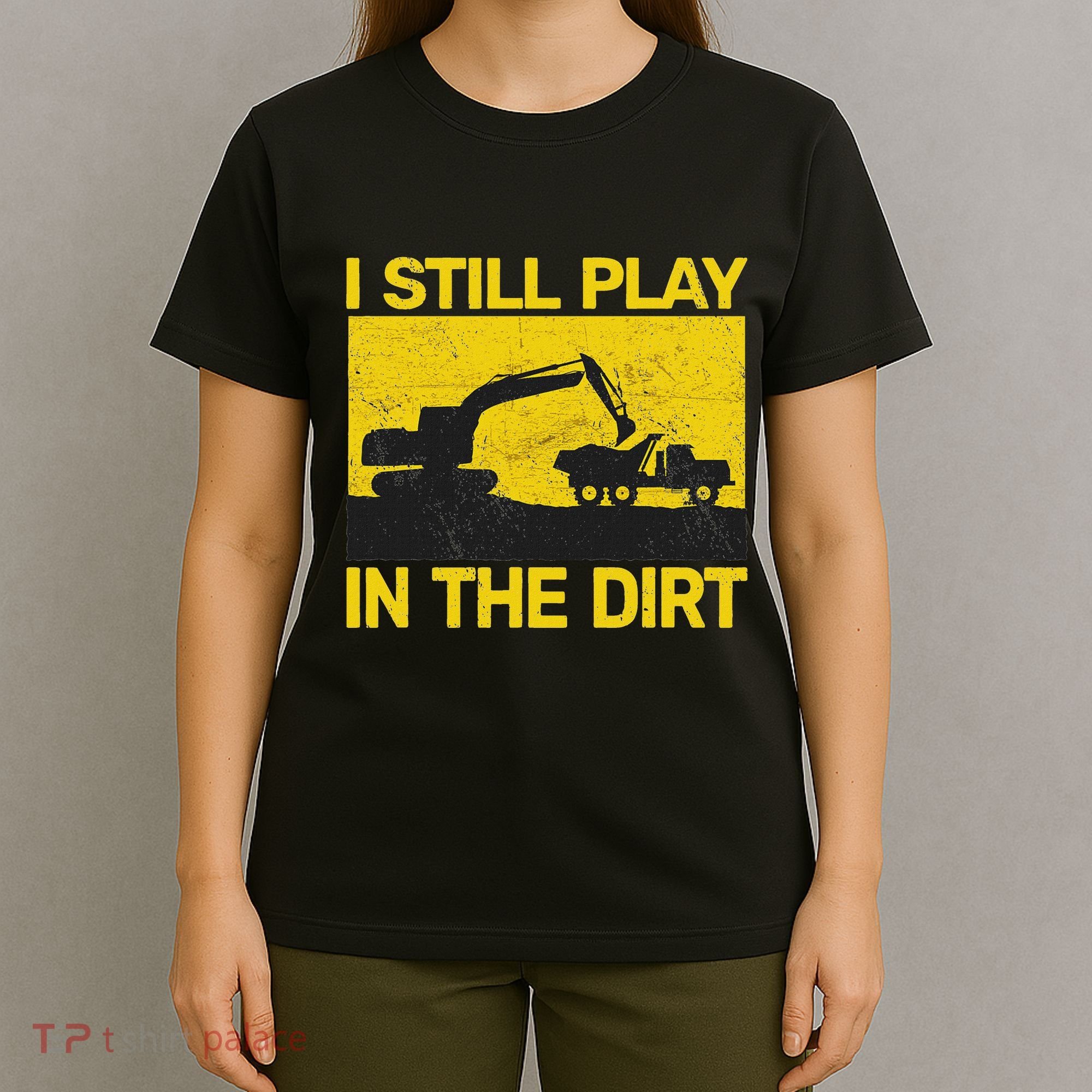 Vintage Construction Equipment Heavy Work T-Shirt