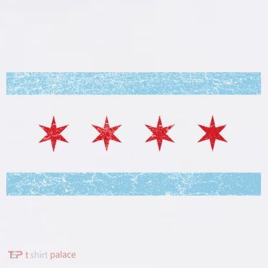 Vintage Chicago Flag Sustainable Bucket Hat