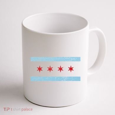 Vintage Chicago Flag Coffee Mug back