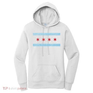 Vintage Chicago Flag Women's Hoodie