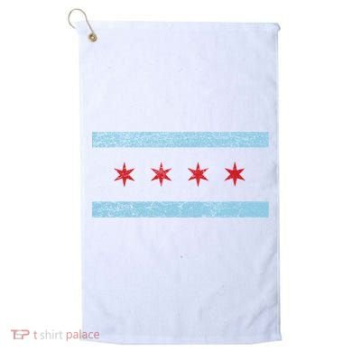 Vintage Chicago Flag Golf Towel