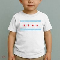 Vintage Chicago Flag Toddler T-Shirt thumb 2