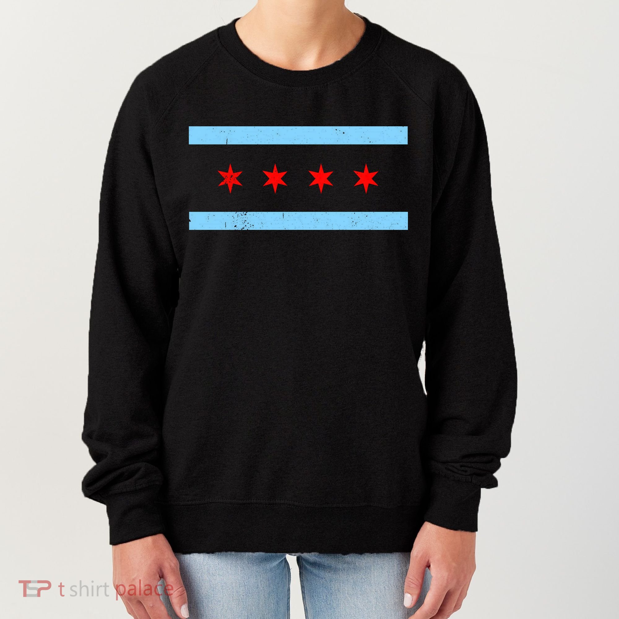 Vintage Chicago Flag Women's Sweatshirt