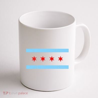Vintage Chicago Flag Coffee Mug back