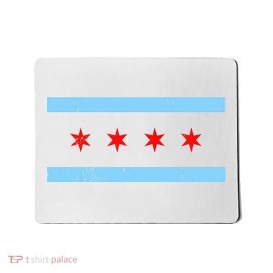 Vintage Chicago Flag Mousepad
