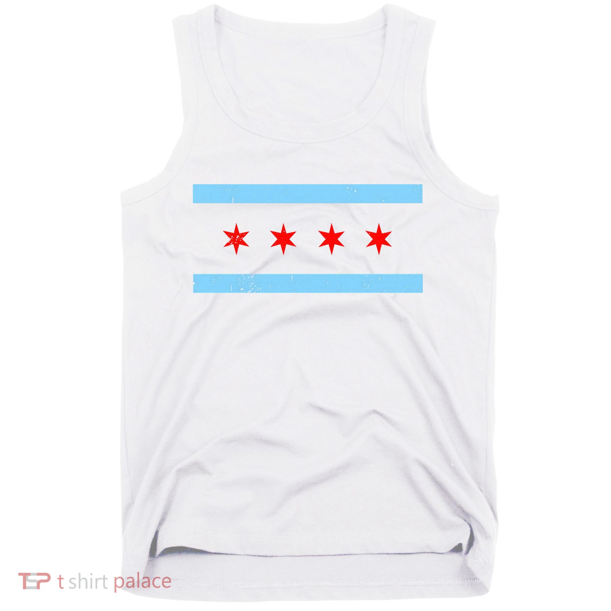 Vintage Chicago Flag Tank Top