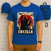 Vintage Catzilla Funny Kitten and Cat  T-Shirt thumb 6