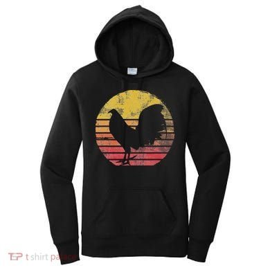 Vintage Cock Fight Rooster Women's Hoodie