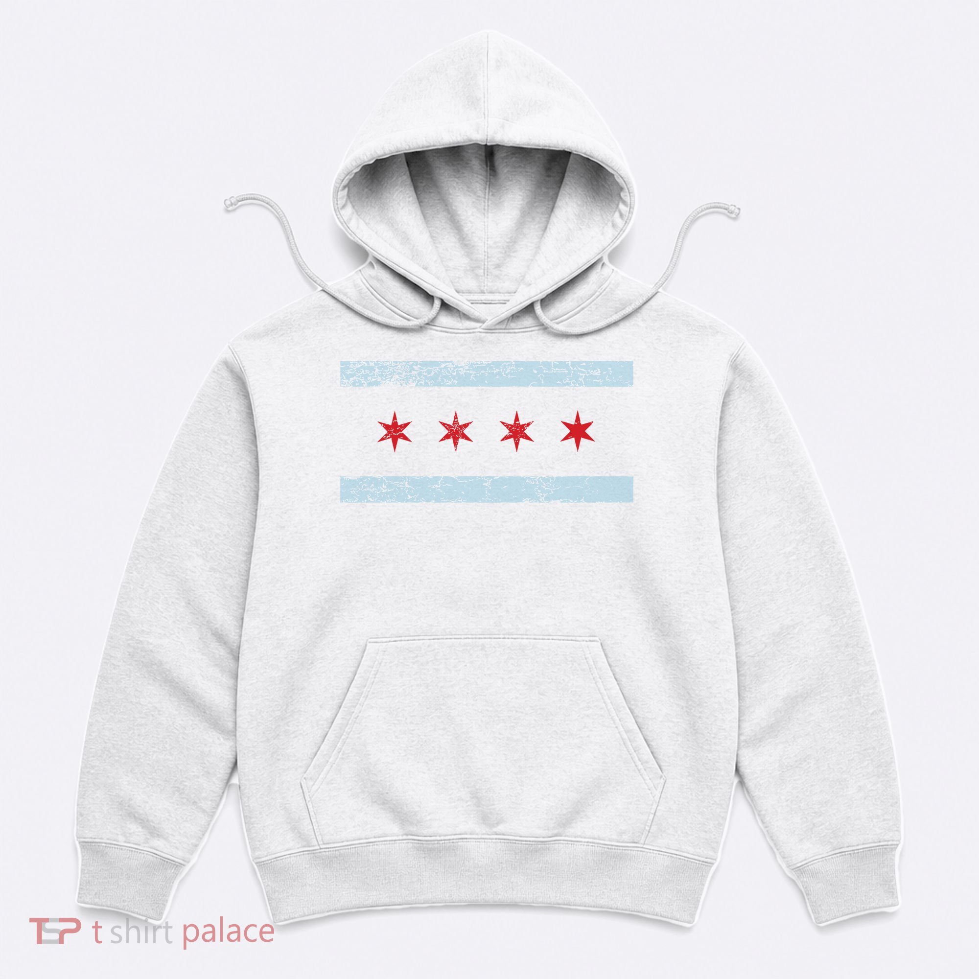 Vintage Chicago Flag Hoodie