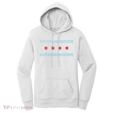 Vintage Chicago Flag Women's Hoodie