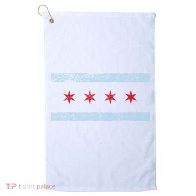 Vintage Chicago Flag Golf Towel