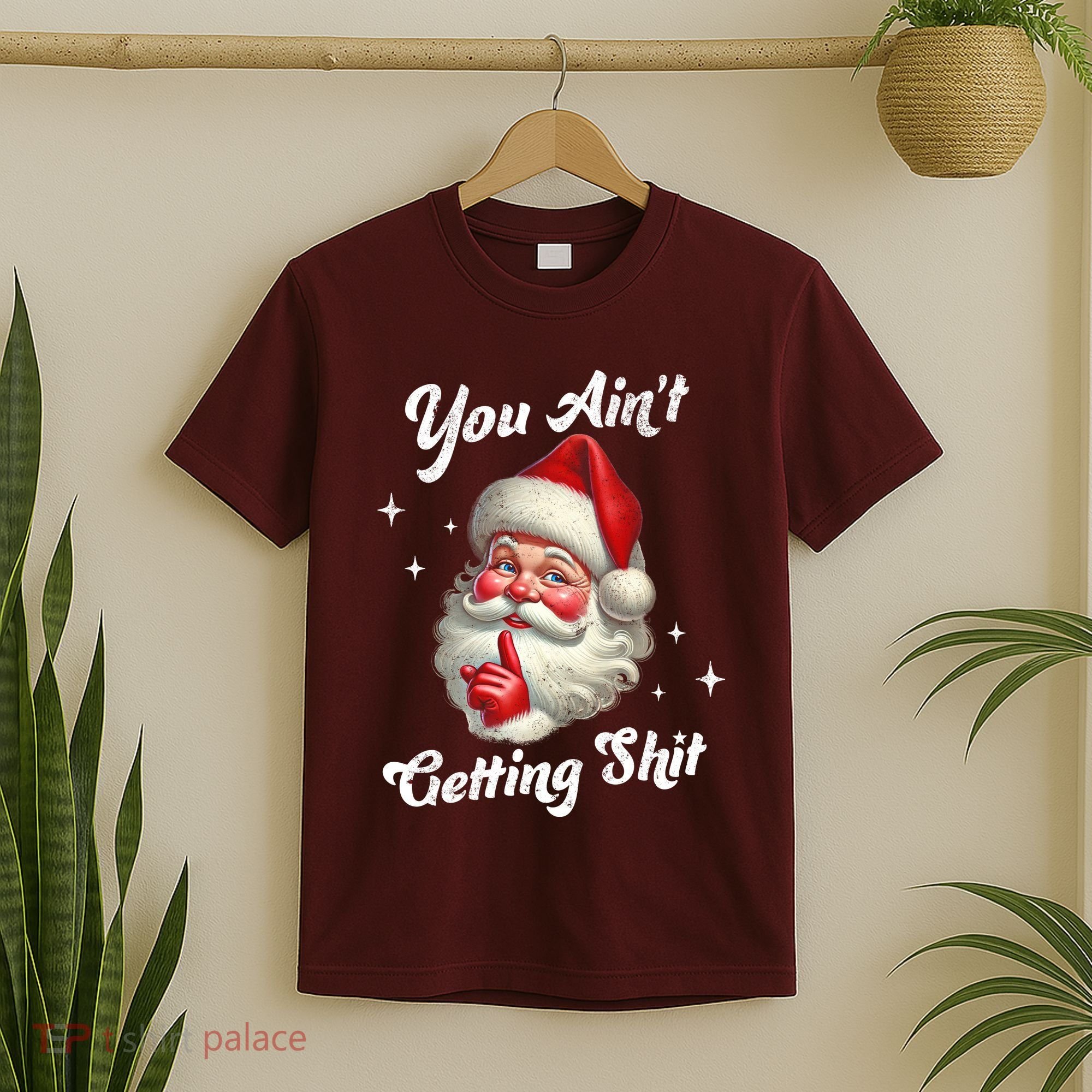 Vintage Christmas Funny Santa Claus T-Shirt