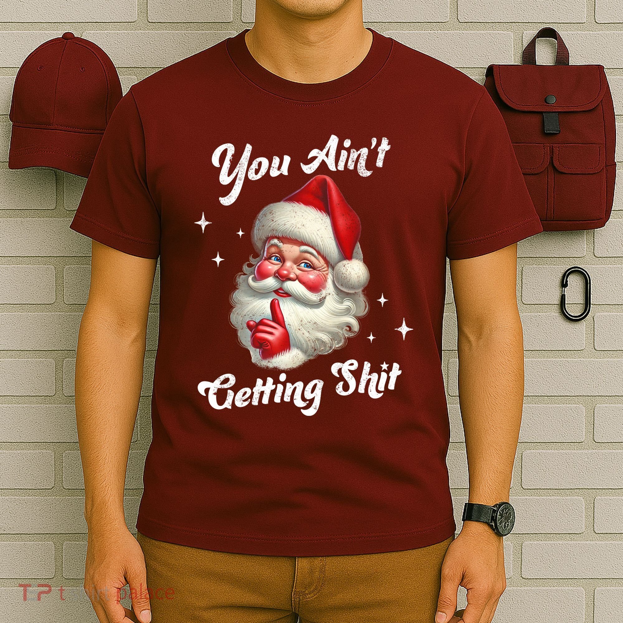 Vintage Christmas Funny Santa Claus T-Shirt