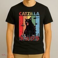 Vintage Catzilla Funny Kitten And Cat Lover T-Shirt thumb 3