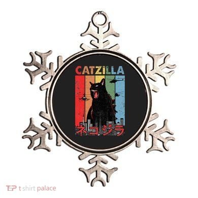Vintage Catzilla Funny Kitten And Cat Lover Ornament