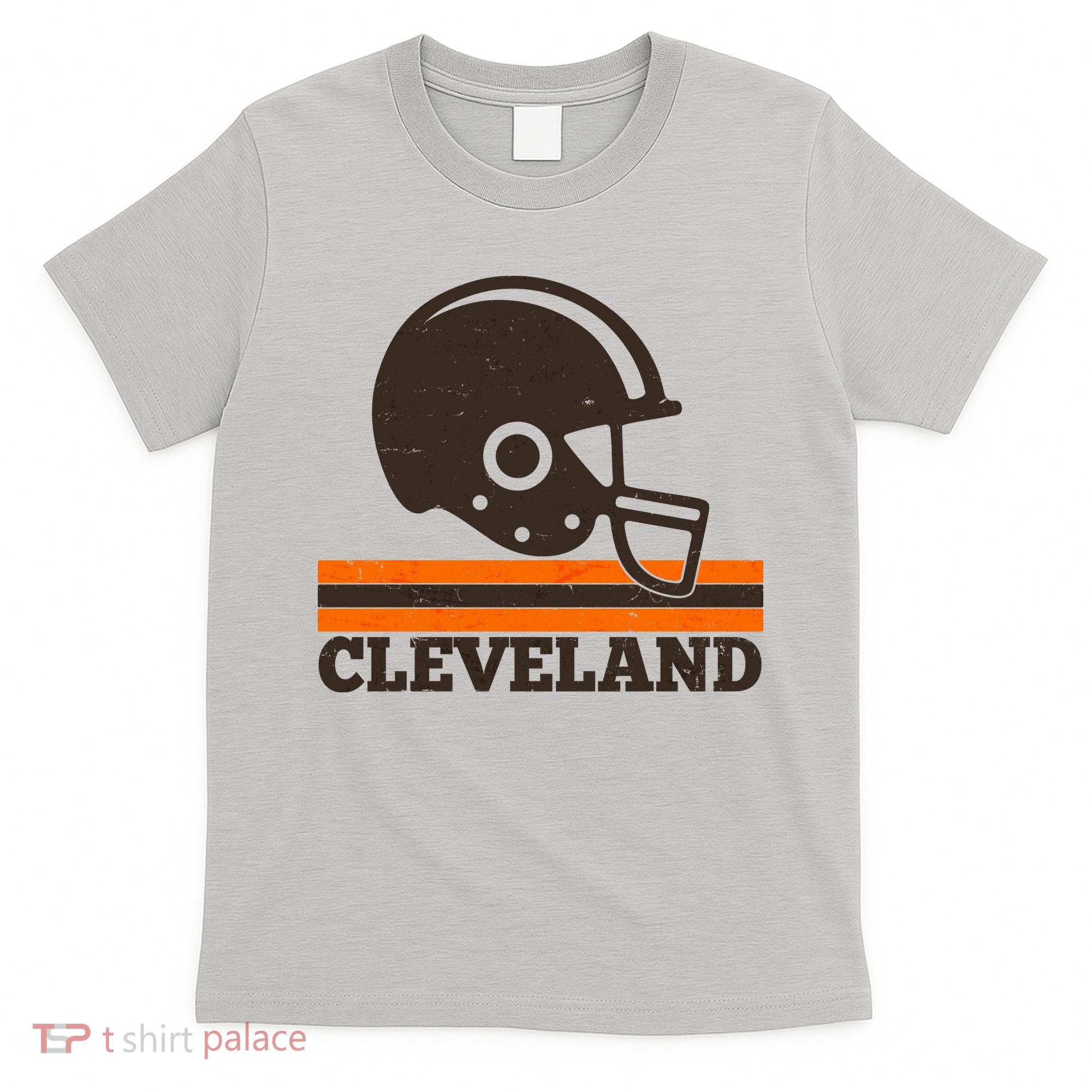 Vintage Cleveland Football Helmet Logo T-Shirt