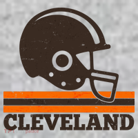Vintage Cleveland Football Helmet Logo T-Shirt thumb 7