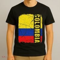Vintage Colombian Flag Colombia Pride Roots Heritage Gift T-Shirt thumb 3