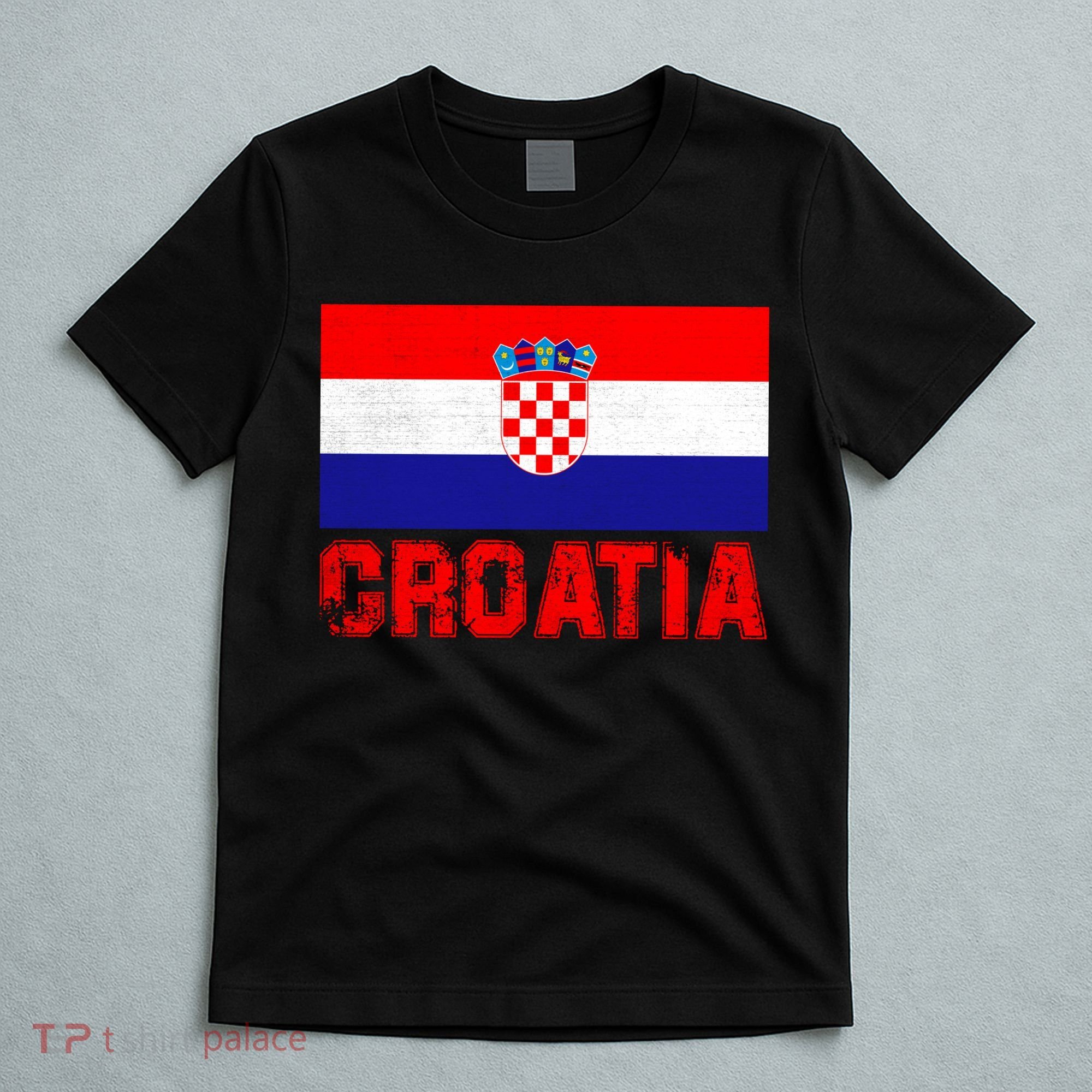 Vintage Croatia Flag National Pride Enthusiasts T-Shirt