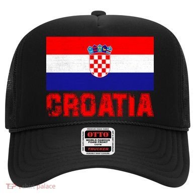Vintage Croatia Flag National Pride Enthusiasts Hat
