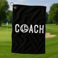 Volleyball Coach Funny Sports Definition Trainer Instructor Golf Towel thumb 1
