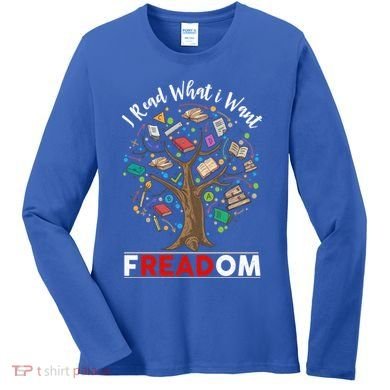 Vintage Censorship Freedom Reading Nerd I Read Banned Books Gift Women's Long Sleeve Shirt
