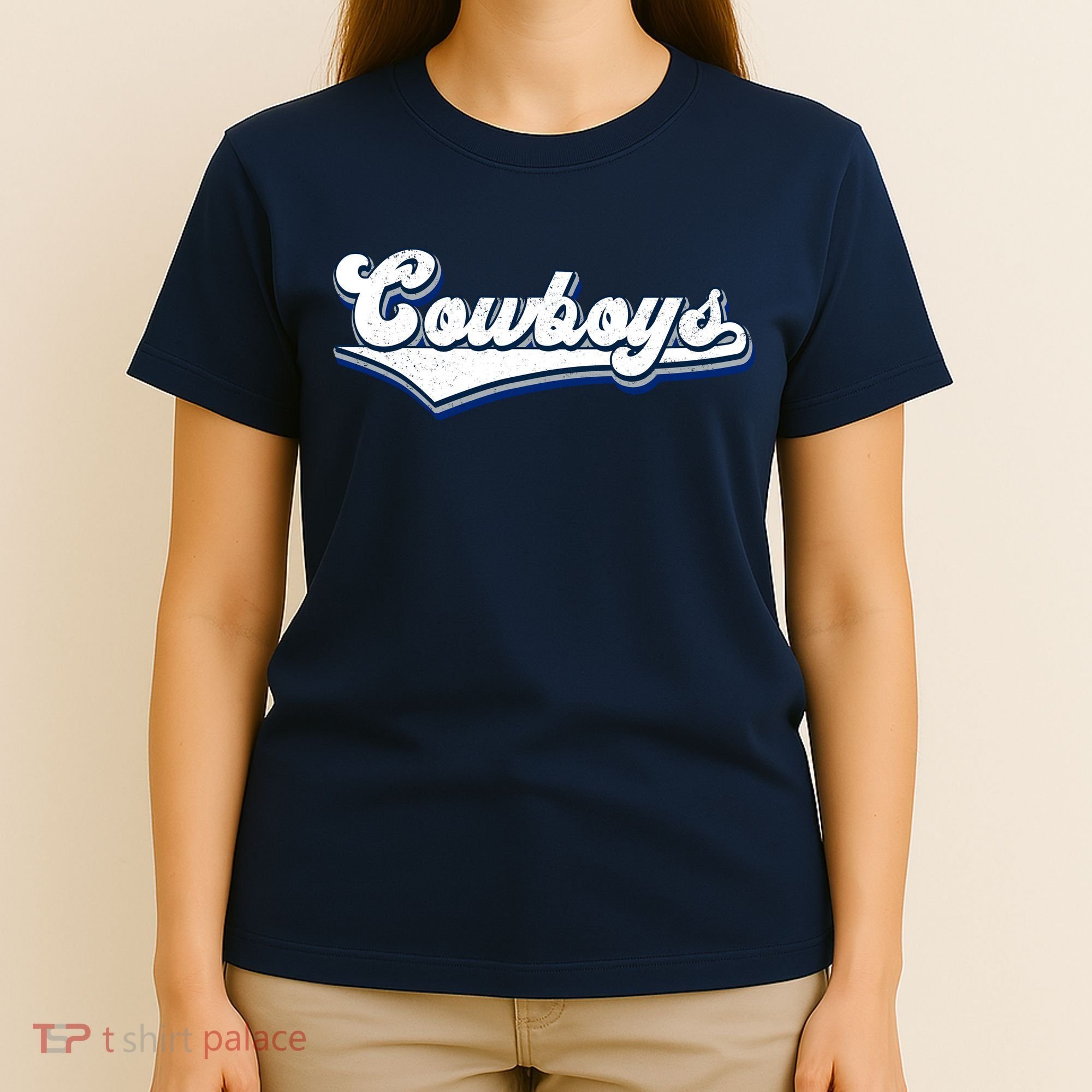Vintages Cowboys Football Logo T-Shirt