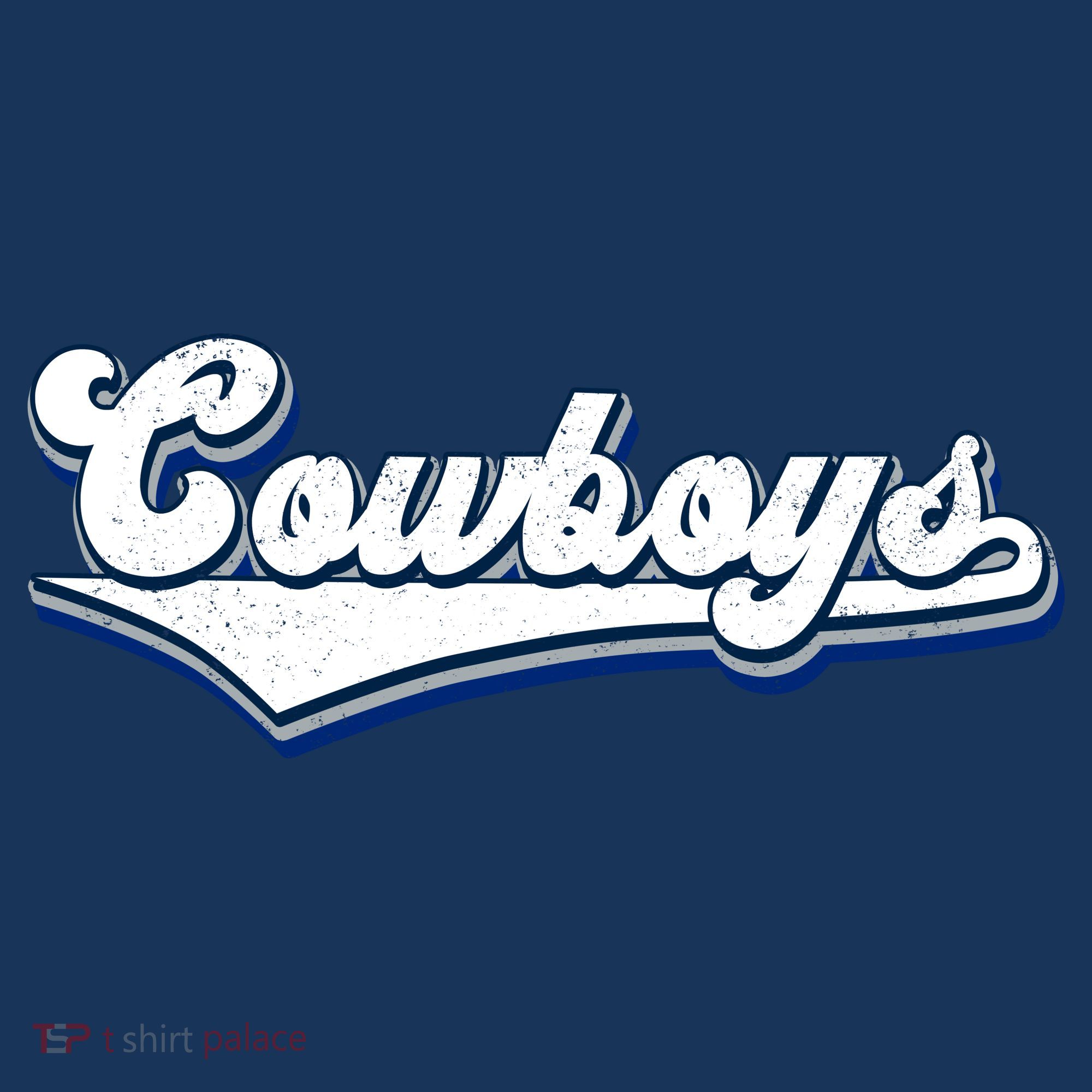 Vintages Cowboys Football Logo T-Shirt