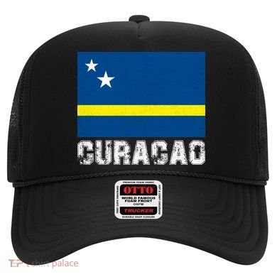 Vintage Curacao Flag Inspired Proud Islanders Hat