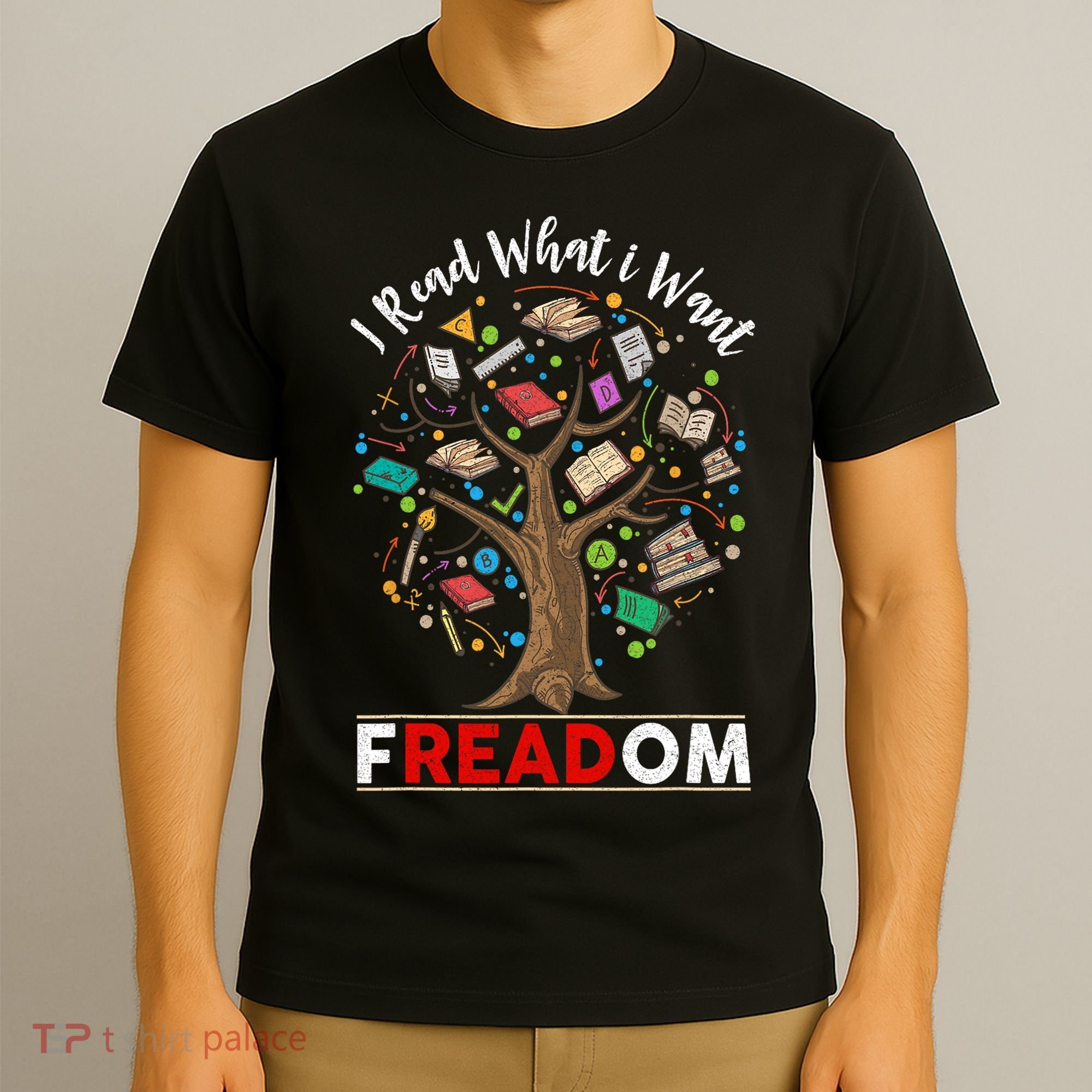 Vintage Censorship Freedom Reading Nerd I Read Banned Books T-Shirt