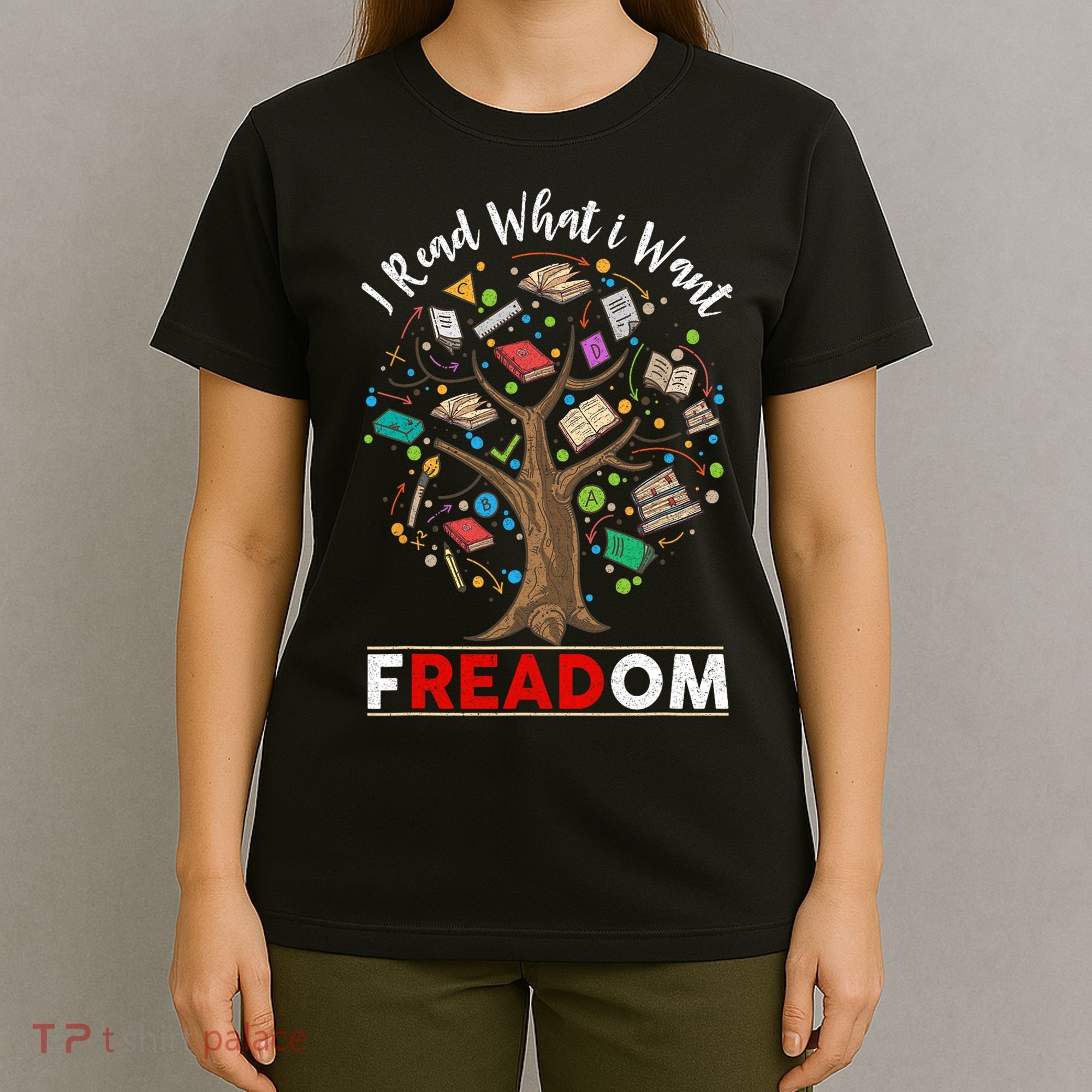 Vintage Censorship Freedom Reading Nerd I Read Banned Books T-Shirt