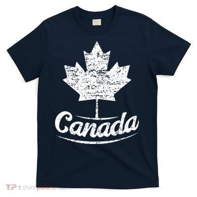 Vintage Canada Flag Canadian Flag Maple Leaf T-Shirt