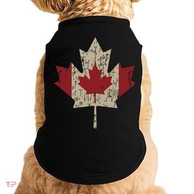 Vintage Canada Flag Shirts Maple Leaf Canadian Pride Doggie Tank