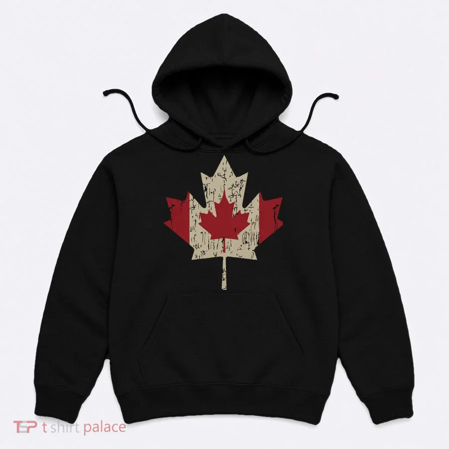 Vintage Canada Flag Shirts Maple Leaf Canadian Pride Hoodie