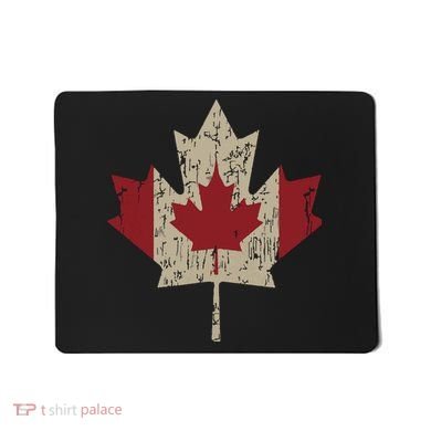 Vintage Canada Flag Shirts Maple Leaf Canadian Pride Mousepad