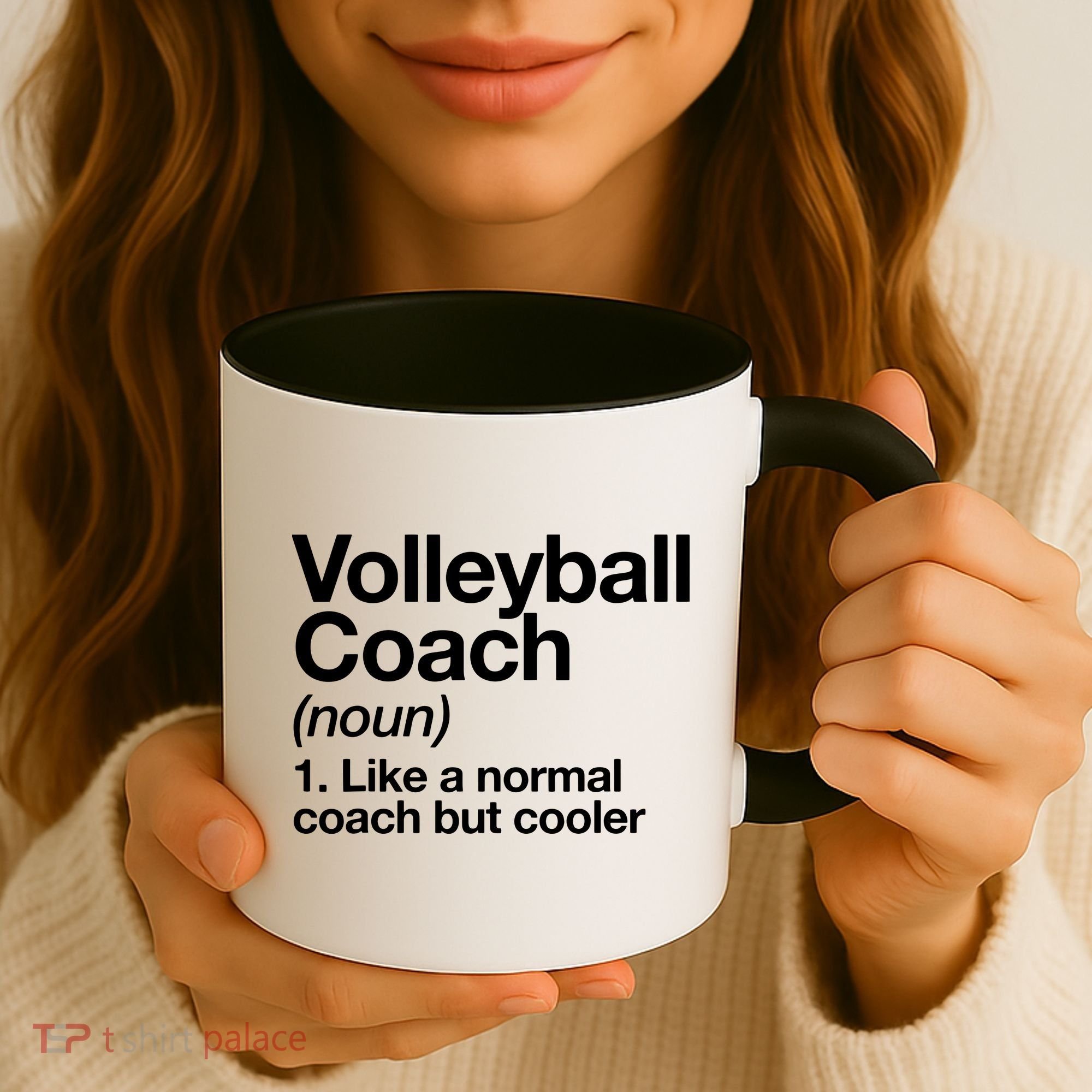 Volleyball Coach Funny Sports Definition Trainer Instructor Coffee Mug