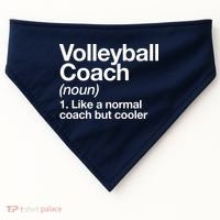 Volleyball Coach Funny Sports Definition Trainer Instructor USA-Made Doggie Bandana thumb 0