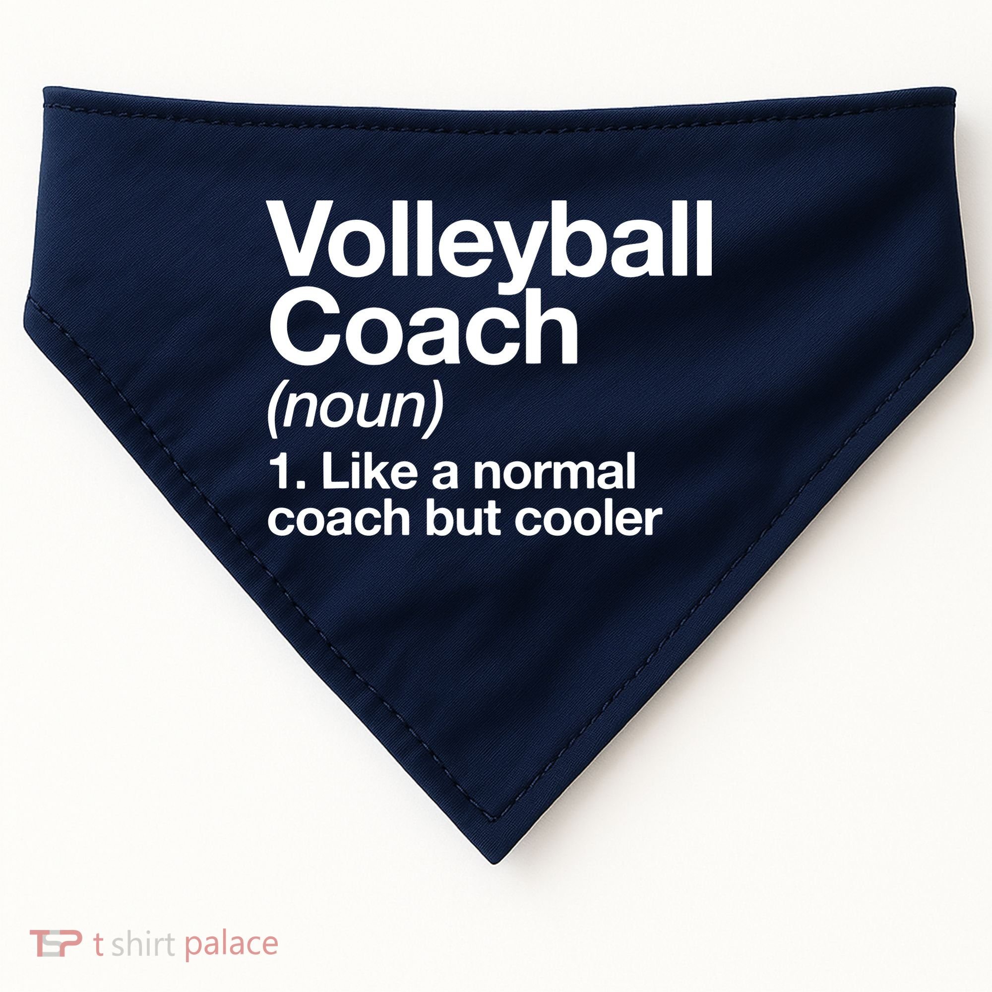 Volleyball Coach Funny Sports Definition Trainer Instructor USA-Made Doggie Bandana
