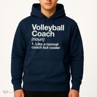 Volleyball Coach Funny Sports Definition Trainer Instructor Hoodie thumb 2