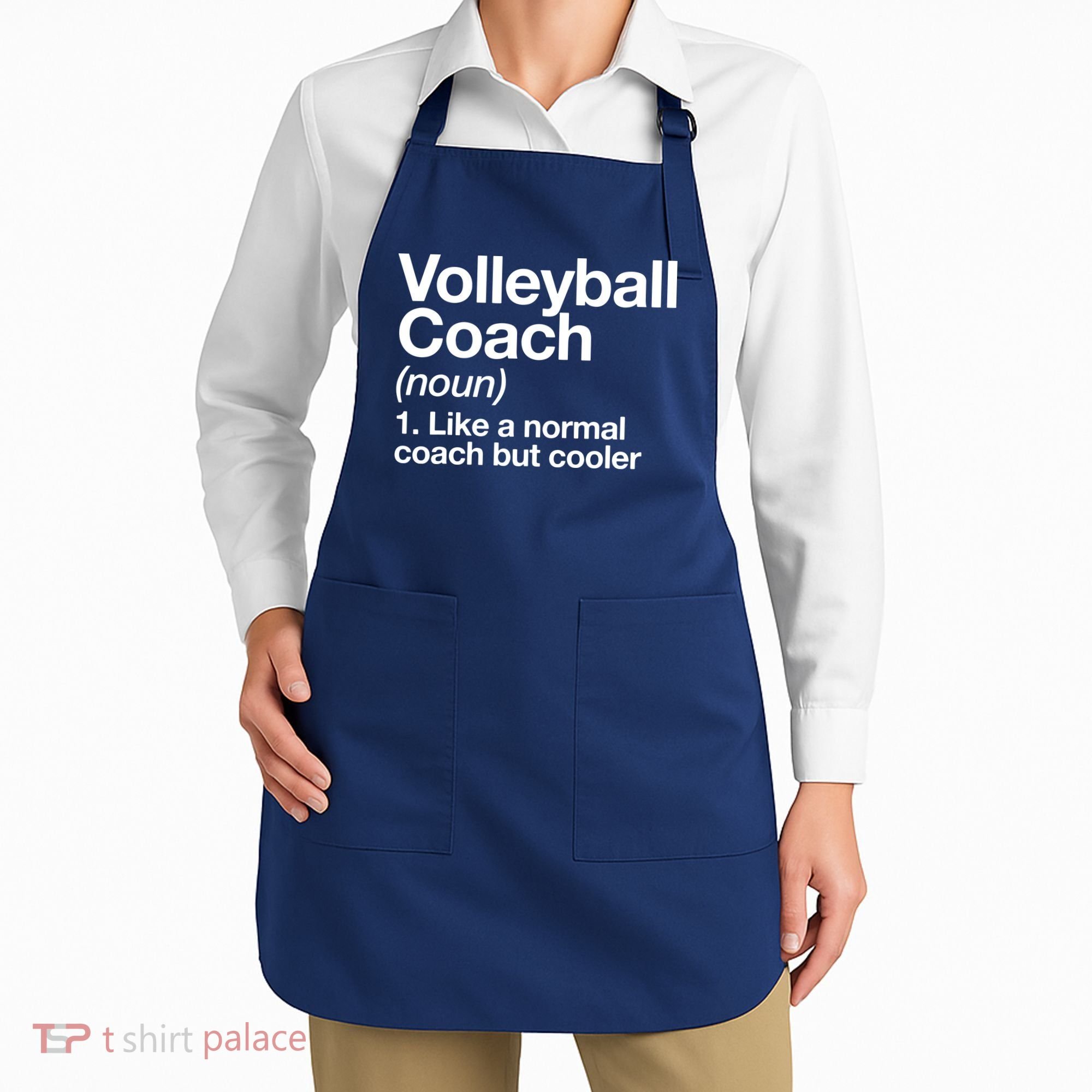 Volleyball Coach Funny Sports Definition Trainer Instructor Apron