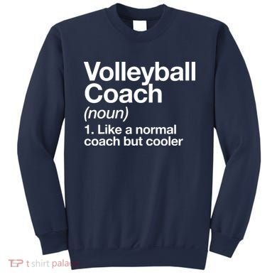Volleyball Coach Funny Sports Definition Trainer Instructor Sweatshirt