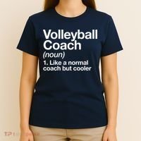 Volleyball Coach Funny Sports Definition Trainer Instructor T-Shirt thumb 4