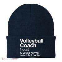 Volleyball Coach Funny Sports Definition Trainer Instructor Beanie thumb 0