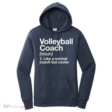 Volleyball Coach Funny Sports Definition Trainer Instructor Women's Hoodie