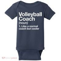 Volleyball Coach Funny Sports Definition Trainer Instructor Baby Bodysuit thumb 0