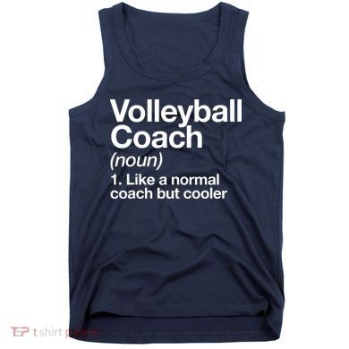Volleyball Coach Funny Sports Definition Trainer Instructor Tank Top