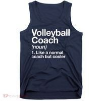Volleyball Coach Funny Sports Definition Trainer Instructor Tank Top thumb 0